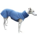 Windhund Pullover Polarfleece jeansblau, mit Klettverschluss, 5 verschiedene Größen