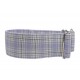 Zugstopp Halsband Windhundhalsband  Schottenkaro Flieder-Beige, 3 Breiten lieferbar