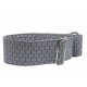Zugstopp Halsband Windhundhalsband White Flowers on Taupe, 3 Breiten lieferbar