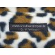Whippet Pullover Leoparden-Look, Polar Fleece mit Klettverschluss