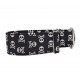 Zugstopp Halsband Windhundhalsband Little Skulls, 3 Breiten lieferbar