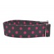 Zugstopp Halsband Windhundhalsband Polka Dots in Pink, 3 Breiten lieferbar