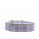 Zugstopp Halsband Windhundhalsband  Schottenkaro Flieder-Beige, 3 Breiten lieferbar