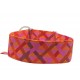 Zugstopp Halsband, Windhundhalsband mit Flechtmotiv in orange-pink, 5 Breiten lieferbar