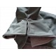 Sofort lieferbar: Whippetmantel Softshell khaki, gefüttert mit Polar Fleece in taupe, Bauchlatz, sehr warm,  RL 59 cm