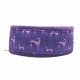 Zugstopp-Kuschelhalsband "Galgo Purple", weich gepolstert und federleicht, 3 Breiten