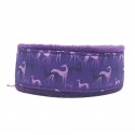 Zugstopp-Kuschelhalsband "Galgo Purple", weich gepolstert und federleicht, 3 Breiten