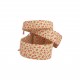 Zugstopp Halsband Windhundhalsband, kleine Rosen auf hellbeige, 3 Breiten lieferbar