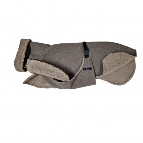 Whippet Mantel braun-meliert