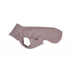 Whippet Pullover Polar Fleece mit Klettverschluss, Farbe Taupe, Gr. L